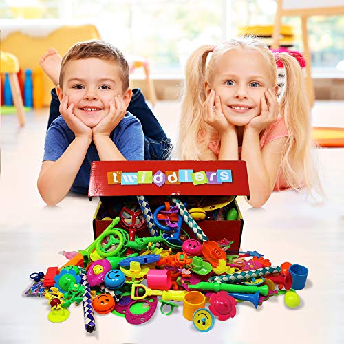 THE TWIDDLERS 120 Juguetes Granel Gran Surtido | Perfecto para los Regalos | Piñatas Relleno | Premios cumpleaños niños | Llenadores de Bolsas para Navidad | Regalos de Fiesta de Navidad