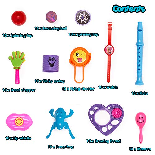 THE TWIDDLERS 120pcs Juguetes de Fiesta a Granel Infantil, Relleno Piñatas, Regalo de Cumpleaños, Partido Favor, Juguete De Interior para Niños, para Horas De Juego Y Entretenimiento