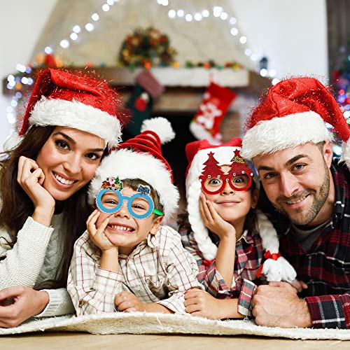 THE TWIDDLERS Set de 12 Gafas con Diseños de Navidad - Ideal para Niños, Fiestas Navideñas - Disfraces - Rellenos de Bolsa de Regalo