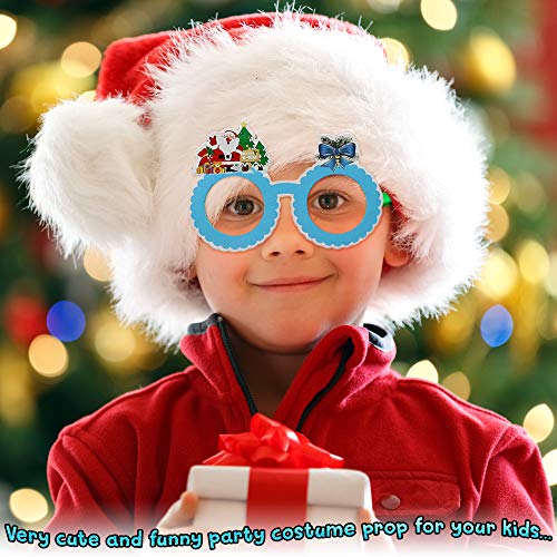 THE TWIDDLERS Set de 12 Gafas con Diseños de Navidad - Ideal para Niños, Fiestas Navideñas - Disfraces - Rellenos de Bolsa de Regalo