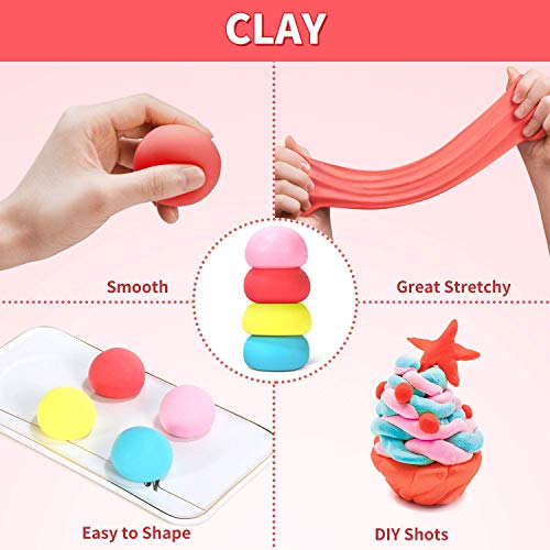 Theefun Slime Kit, Slime 108PCS, 24 Colores Slime para niñas niños, Fabrica de Slime con Polvos Brillantes, Bolas de Espuma, Regalo de cumpleaños, el día del niño, Día de los Tres Reyes, Navidad