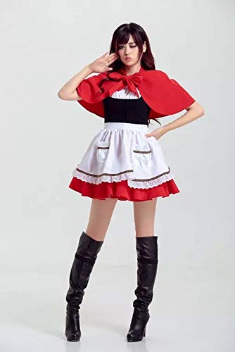 thematys Disfraz de Caperucita Roja para Mujer Carnaval y Halloween - Talla única 160-180cm