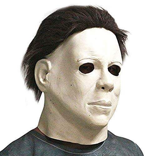 thematys Máscara de película de Terror Máscara de Michael Myers Carnaval, Halloween y Carnaval - Disfraz de Adulto - Látex, Unisexo Talla única