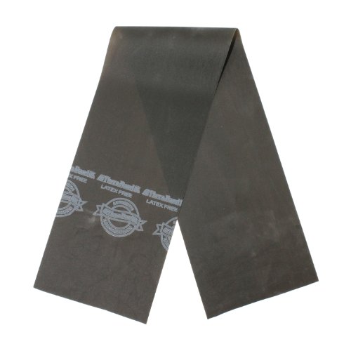 Thera-Band - Banda de Ejercicio/Resistencia de Látex - Colores y Tensión a Elegir - Negro, 1.0 metro