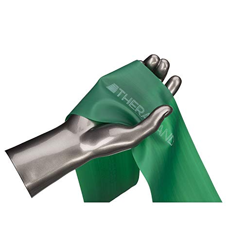 Thera-Band - Banda de gimnasia (alta resistencia, dispensador con rollo de 25 m), color verde