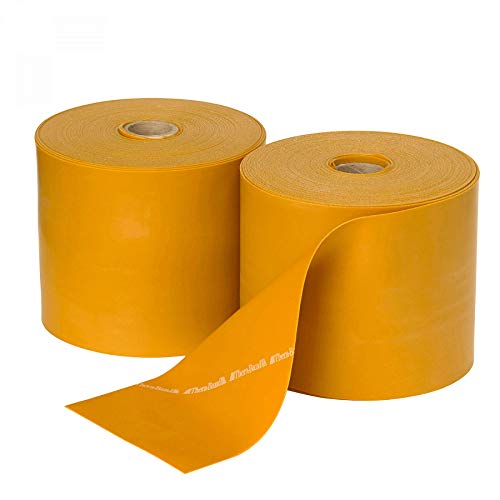 Theraband - Banda elástica de ejercicio (46 m, resistencia máxima), color amarillo