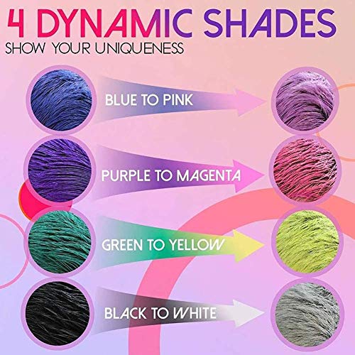 Thermochromic Color Changing Wonder Dye Hair Dye Fashion,For Kids Women And Men Party, Cosplay,Halloween, Masquerade,Club (Green)