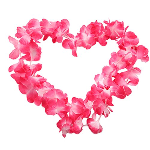 ThinkMax Collares Hawaianos Fiesta, 36 Piezas Collar de Flores para Fiesta Hawaiana