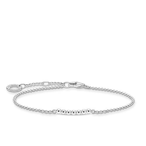 Thomas Sabo - Pulsera de bolas de plata de ley 925, 16-19 cm de longitud