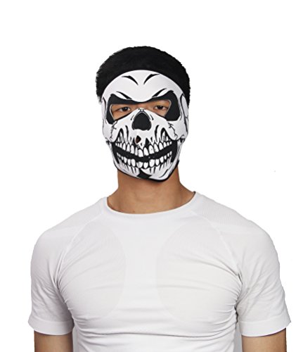ThreeH Cubierta Facial Capucha 2 en 1 Cráneo Reversible Cráneo Máscara de Rostro Completo Gorras de Snowboard FM08A