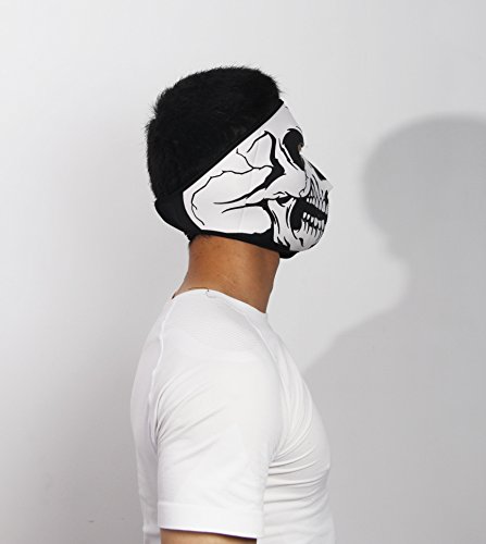 ThreeH Cubierta Facial Capucha 2 en 1 Cráneo Reversible Cráneo Máscara de Rostro Completo Gorras de Snowboard FM08A