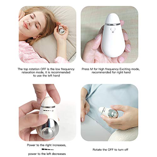 Ti-Fa Instrumento para Dormir de microcorriente de Carga USB Dispositivo de Ayuda para Dormir para la Ayuda para Dormir Dulce Herramienta de Ayuda para Dormir Cuidado de la Salud,Verde