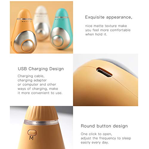 Ti-Fa Nuevo Dispositivo Inteligente para Dormir Portátil Instrumento para Dormir con Microcorriente de Carga USB para Dormir Dulcemente Exquisito,Naranja
