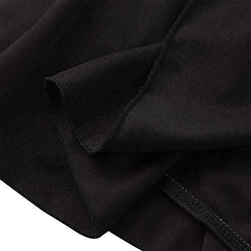 TiaoBug Falda Deporte de Patinaje para Mujeres Chicas Falda Negra con Bragas Interior para Danza Baile Ballet Gimnasia Femenina Negro Medium