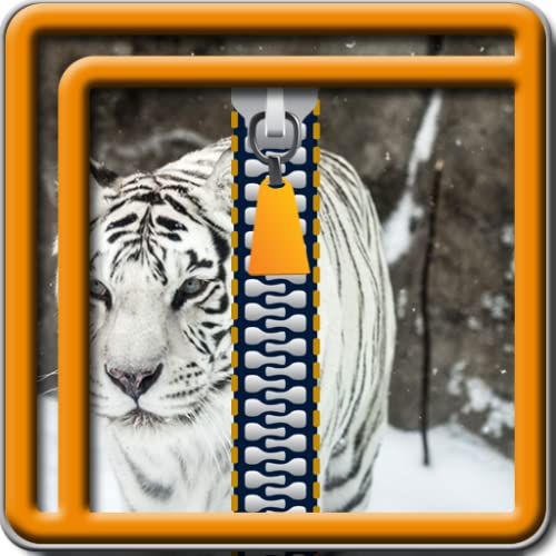 Tigre de la cremallera de la pantalla de bloqueo