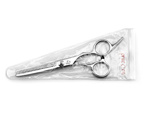 Tijera de entresacar muescas tijeras adelgazamiento de la capa de mascotas tijeras de metal de un solo filo del PRECORN marca