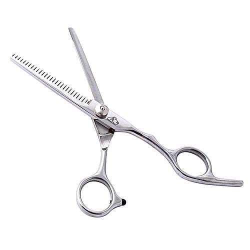 Tijera de entresacar muescas tijeras adelgazamiento de la capa de mascotas tijeras de metal de un solo filo del PRECORN marca