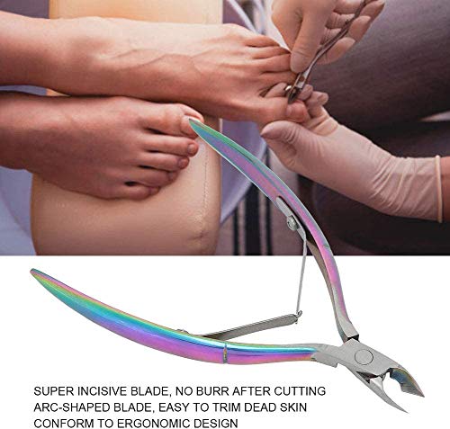 Tijeras Acero inoxidable del clavo muertas de la piel removedor Tijeras, callos Hangnail removedor de uñas Trimmer Clipper Herramientas, Herramientas de manicura pedicura (1), 1 ( Color : 1 )