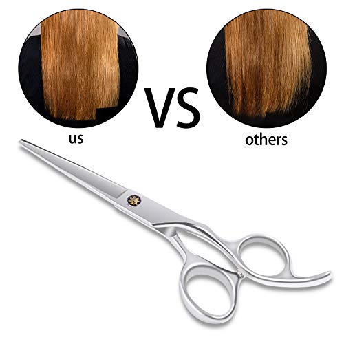 Tijeras Pelo,Tijeras Peluqueria Profesional de Acero Inoxidable,Tijeras Peluqueria - Longitud 6.0 pulgadas,Tijeras Cortar Pelo para Hombres y Mujeres