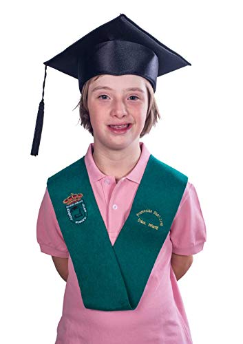 Tiltextil Birrete de graduación infantil y primaria - Negro, Infantil