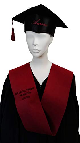 Tiltextil Birrete de graduación infantil y primaria - Negro, Infantil