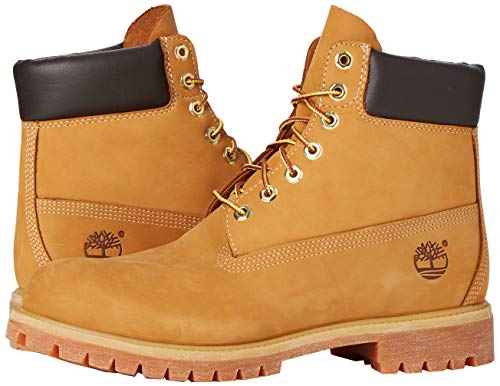 Timberland 6-Inch Premium Boot, Botas para Hombre, Amarillo (Wheat Nubuck), 40 EU