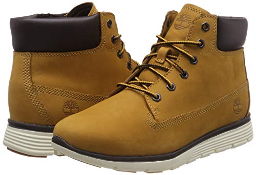 Timberland Killington 6 Inch (Junior), Botas Clasicas Unisex-Niños, Amarillo Wheat Nubuck, 39 EU