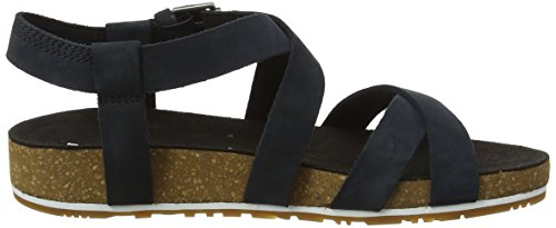 Timberland Malibu Waves Ankle, Sandalias para Mujer, Negro Black Nubuck, 37 EU