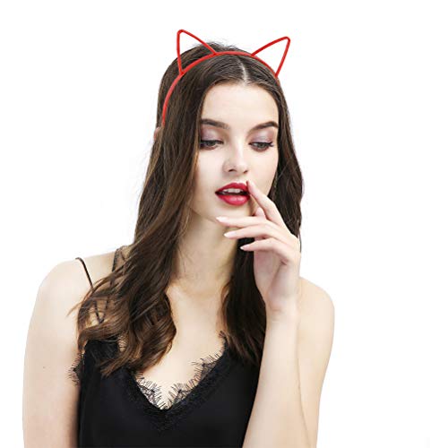 TIMESETL Diadema Orejas de Gato Niña 12 Colores Brillates Diadema de Gato para Maquillaje/Días Diarios/Cosplay de Disfraces, Diadema de Gato Colorida