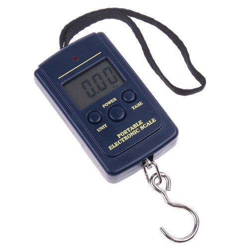 TIMETOP - Báscula digital portátil con gancho para pesca, 20 g, 40 kg