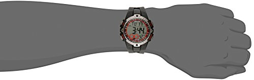 Timex Marathon T5K423 - Reloj Digital de Cuarzo para Hombres, Correa de Goma, Sumergible a 50 Metros, Color Negro