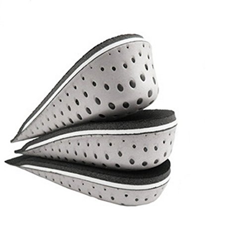 TININNA 1 par Espuma de la Memoria Respirable Altura Invisible Aumento Zapato Almohadillas Plantillas para Hombres Mujeres,3.3 cm