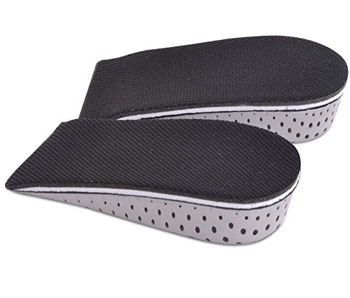TININNA 1 par Espuma de la Memoria Respirable Altura Invisible Aumento Zapato Almohadillas Plantillas para Hombres Mujeres,3.3 cm