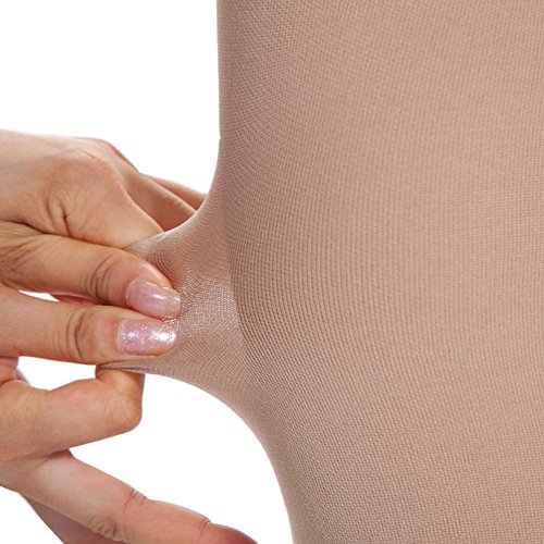 TININNA Medias de compresión médico Clase (20-30mmHg) ,De las mujeres muslo-alta compresión calcetines abierta del Footless del pie calcetines adelgazar las medias de compresión,alivio de dolores, recuperación más rápida,Ultra-Delgada Elástico Transpirabl