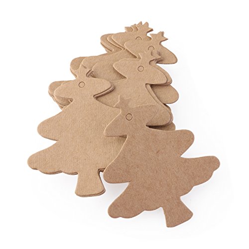 Tinksky 100 piezas Navidad copo de nieve colgantes navidad adornos árbol de fiesta decoración 20M cuerda