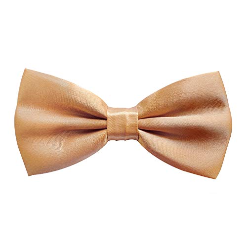 Tirantes para hombre con pajarita de axy; 4 clips resistentes en forma de X Beige (tirantes anchos, 3,5 cm). Talla única