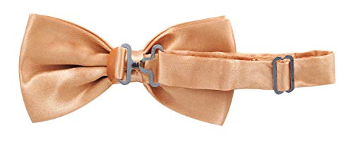 Tirantes para hombre con pajarita de axy; 4 clips resistentes en forma de X Beige (tirantes anchos, 3,5 cm). Talla única