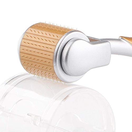 Titanium Microneedle 192 Derma Needle Roller Tratamiento de cicatrices de acné, piel, pérdida de cabello, arrugas, puntos negros, líneas, dañado por el sol, regenerador de blanqueamiento edificante.