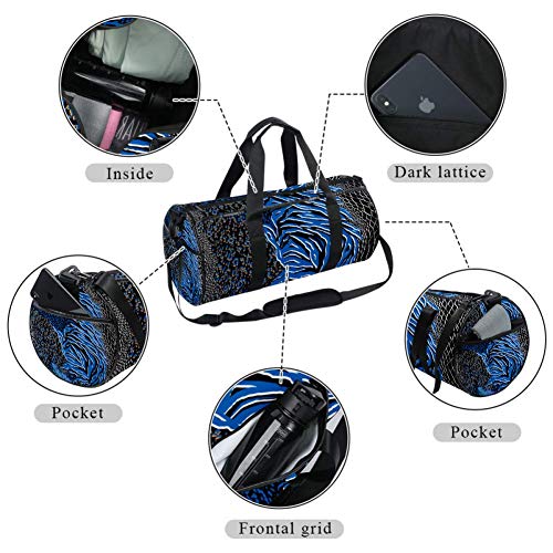 TIZORAX Anilmals mixtos piel gimnasio bolsa de viaje bolsa bolsa de viaje de fitness
