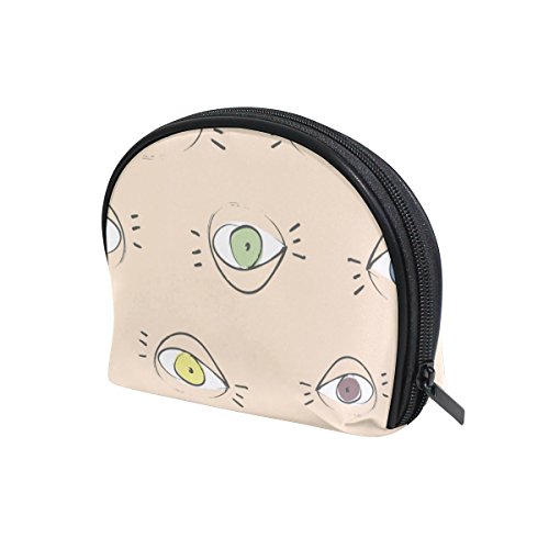 TIZORAX - Bolsa de maquillaje con ojos abiertos