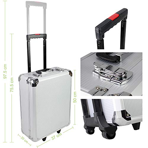 Todeco - Caja de Herramientas, Kit de Herramientas Completo - Material: Acero carbono - Accesorios: Compartimiento 3:16xLlaves hexagonales, 21xDestornilladores, 4xJuegos de 12 boquillas, 1xProbador eléctrico100V-250V, 1xBoquilla magnética adaptador, 1xMan