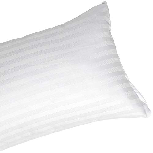 Todocama - Almohada antiácaros - Núcleo de Fibra Tacto Pluma - Tejido cutí - Funda con Cremallera Que Permite controlar la Altura de la Almohada. (150x40cm)