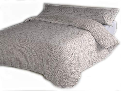 Tolrá Juego de Funda Nórdica Compuesto por 2 Piezas, Estampado sobre una Base de Tejido de Gran Resistencia, Durabilidad y fácil Planchado (Piedra, 180 cm)