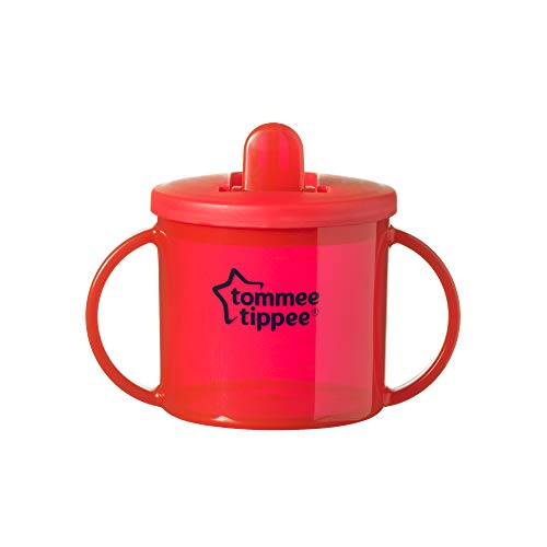 Tommee Tippee - Primera taza, color rojo y turquesa, 190 ml