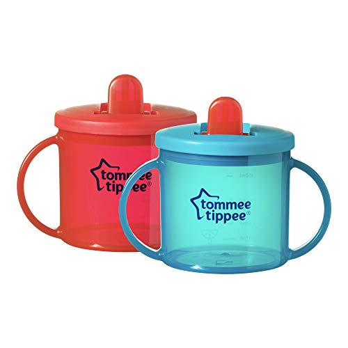 Tommee Tippee - Primera taza, color rojo y turquesa, 190 ml