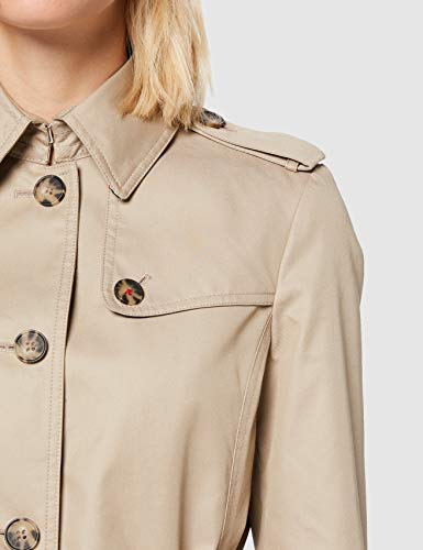 Tommy Hilfiger Heritage Single Breasted Trench Abrigo, Beige (Medium Taupe 055), M (Talla fabricante: M) para Mujer