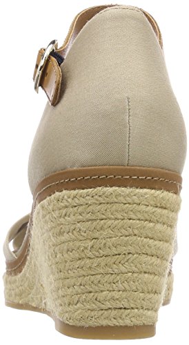 Tommy Hilfiger Iconic Elba Sandal, Alpargatas Mujer, Beige (Cobblestone 068), 39 EU