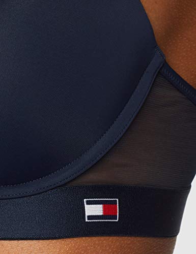 Tommy Hilfiger Longline Bra Sujetador con Push-up, Azul (Navy Blazer 416), K (Talla del Fabricante: B80) para Mujer