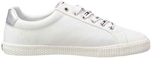 Tommy Hilfiger Tommy Jeans Casual Sneaker, Zapatillas para Mujer, Blanco (White 100), 41 EU