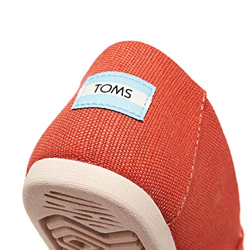 TOMS Zapatillas clásicas sin cordones para mujer, (Lienzo de arcilla roja.), 35 EU